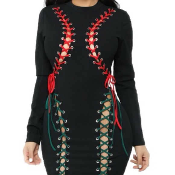 Lace Up Gothic Gown Midival Dress Corset dollskill - Picture 3 of 8